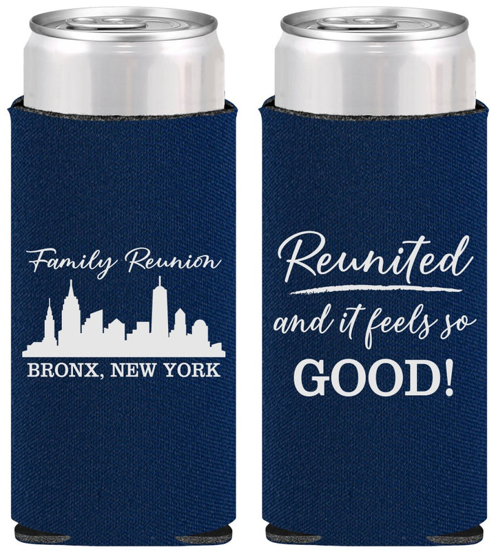 Personalized Family Reunion Slim Can Coolers - New York | 160039