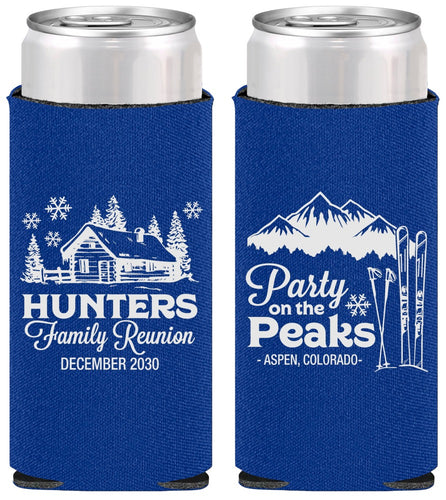 Personalized Family Reunion Slim Can Coolers - Ski Trip | 160042