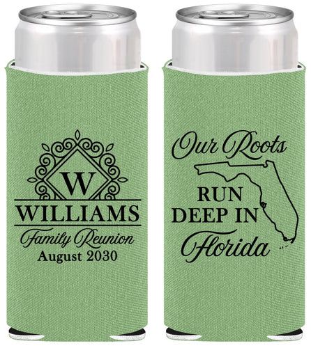 Personalized Family Reunion Slim Can Coolers - Florida | 160057