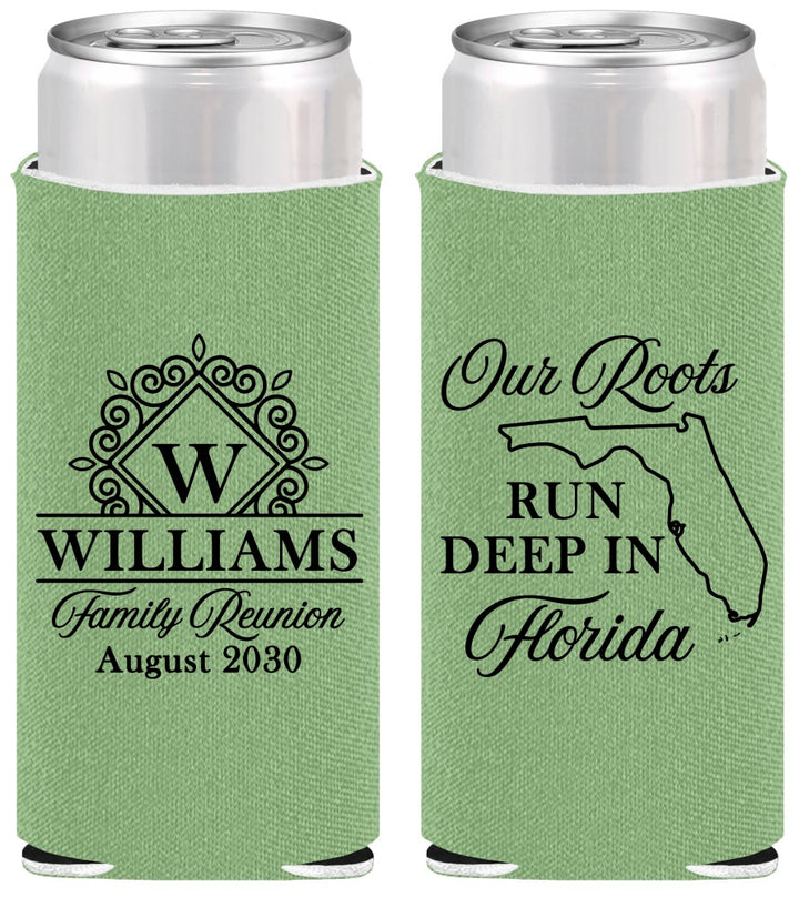 Personalized Family Reunion Slim Can Coolers - Florida | 160057