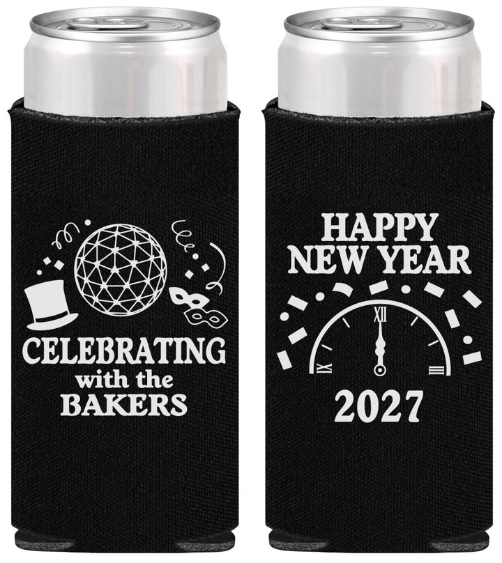 Personalized New Years Slim Can Coolers - 2027 Countdown | 170010