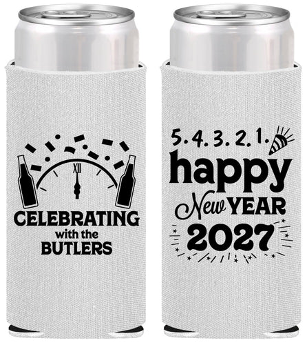 Personalized New Years Slim Can Coolers - 2027 Countdown | 170021
