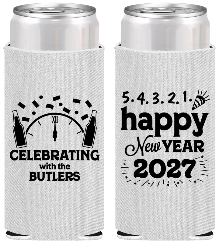 Personalized New Years Slim Can Coolers - 2027 Countdown | 170021