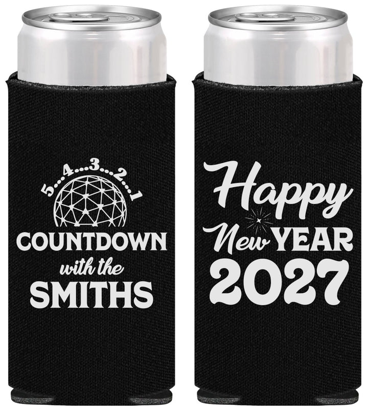 Personalized New Years Slim Can Coolers - 2027 Countdown | 170026