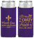 Personalized Mardi Gras Slim Can Coolers - Fleur De Lis | 190013