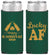 Personalized St Patricks Day Slim Can Coolers - Lucky Af | 200017