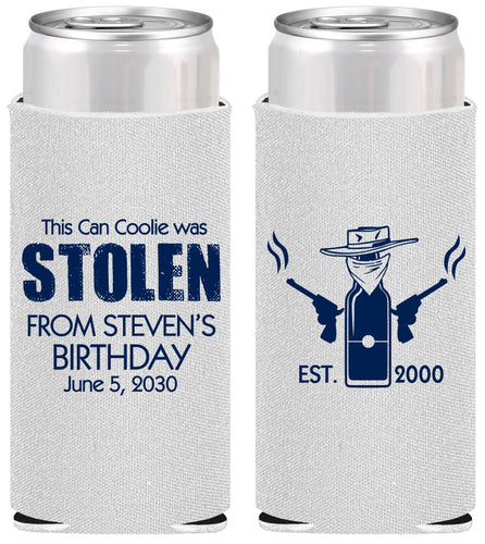 Personalized Birthday Slim Can Coolers - 30th | 20007