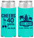 Personalized Birthday Slim Can Coolers - 40th Beach | 20226