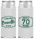 Personalized Birthday Slim Can Coolers - Cheers To 70 Years | 20227