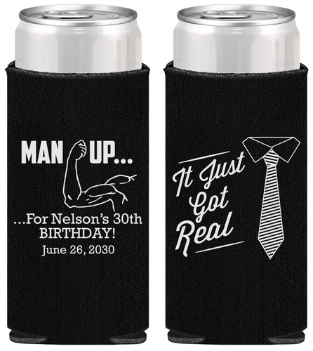 Personalized Birthday Slim Can Coolers - 30th | 20234