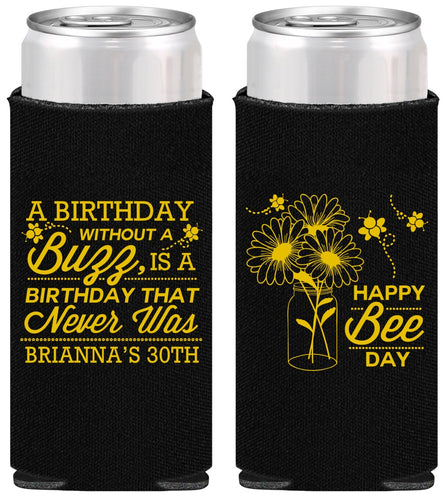 Personalized Birthday Slim Can Coolers - 30th | 20255