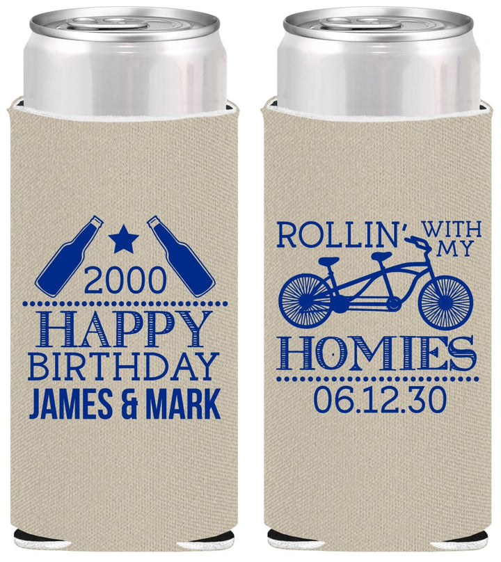 Personalized Birthday Slim Can Coolers - 30th | 20259