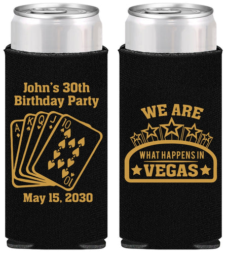 Personalized Birthday Slim Can Coolers - 20th Las Vegas | 20263