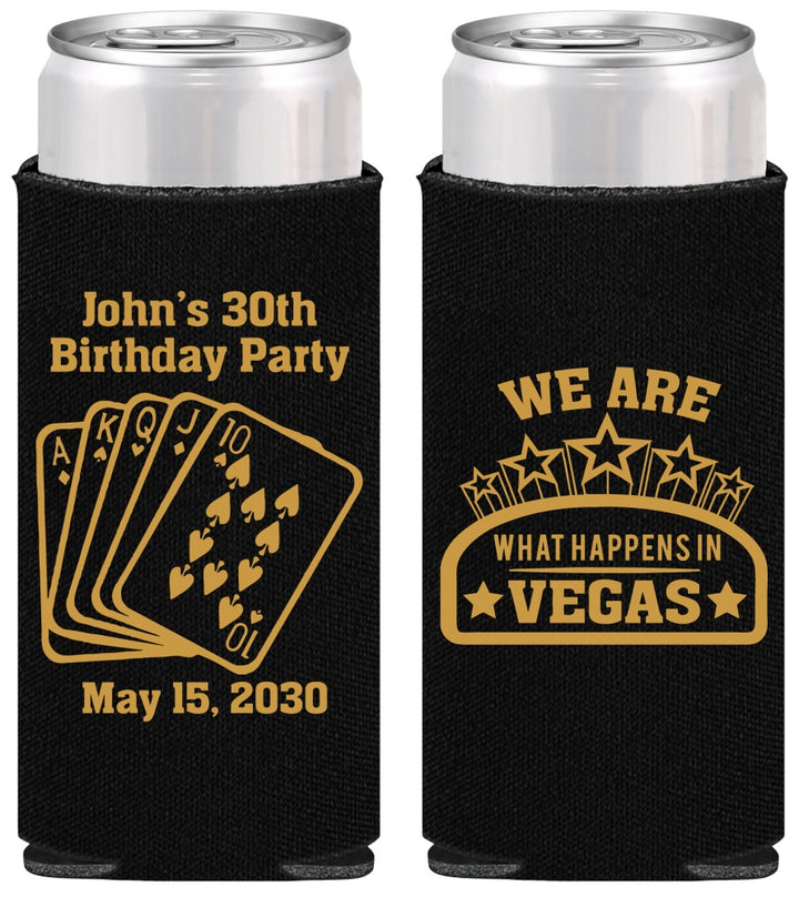 Personalized Birthday Slim Can Coolers - 20th Las Vegas | 20263