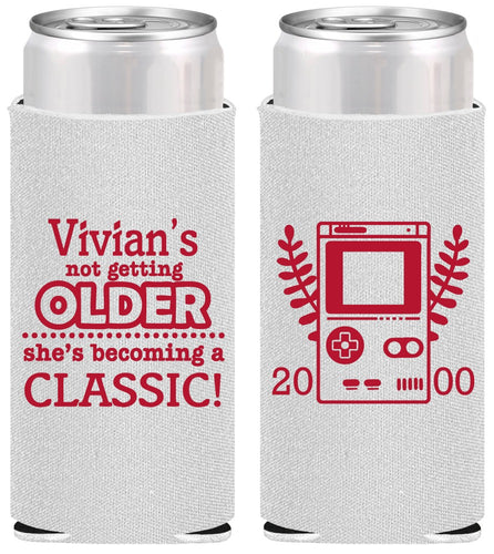 Personalized Birthday Slim Can Coolers - 30th Video Games | 20267