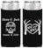 Personalized Wedding Slim Can Coolers - Mr And Mrs Sugar Skull | 205