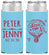 Personalized Wedding Slim Can Coolers - Love In Air Hot Air Balloon | 210