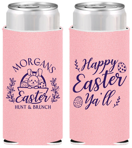 Personalized Easter Slim Can Coolers - Easter Bunny | 210010