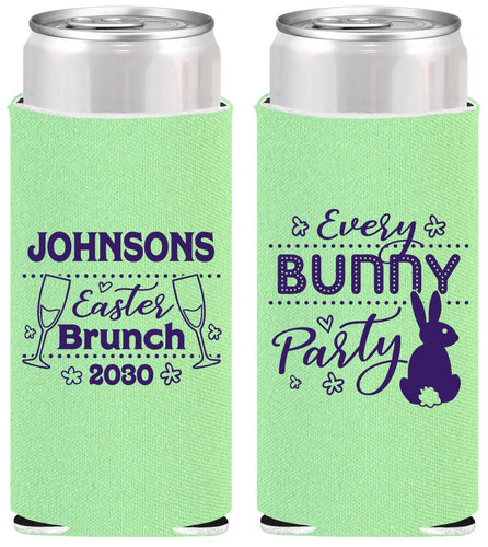 Personalized Easter Slim Can Coolers - Every Bunny Party | 210016
