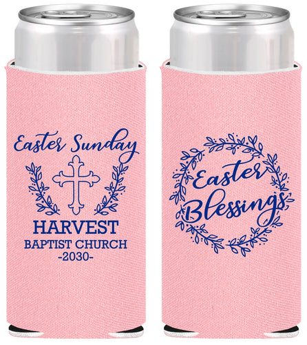 Personalized Easter Slim Can Coolers - Easter Sunday Church | 210023