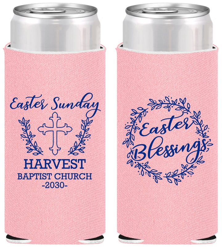 Personalized Easter Slim Can Coolers - Easter Sunday Church | 210023