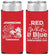 Personalized 4th Of July Slim Can Coolers - Beach Fireworks | 220022