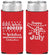 Personalized 4th Of July Slim Can Coolers - Red White Booze | 220042