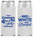 Personalized 4th Of July Slim Can Coolers - Red White Booze | 220045