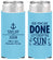 Personalized Wedding Slim Can Coolers - Vows Are Done Nautical | 228