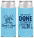 Personalized Wedding Slim Can Coolers - Vows Are Done Cruise | 229