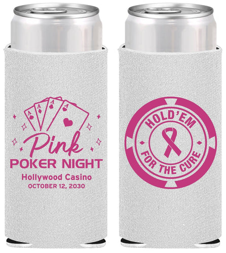 Personalized Awareness Slim Can Coolers - Poker Casino | 230013