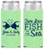 Personalized Wedding Slim Can Coolers - Two Less Fish In The Sea | 231
