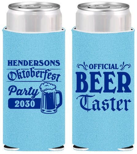 Personalized Oktoberfest Slim Can Coolers - Beer Taster | 240000