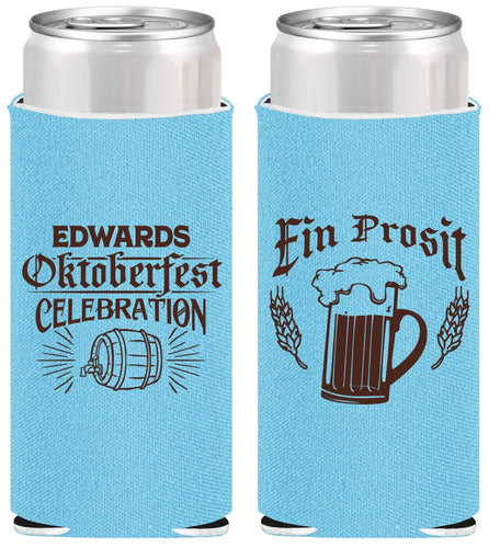 Personalized Oktoberfest Slim Can Coolers - Ein Prosit | 240002