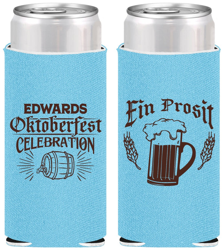 Personalized Oktoberfest Slim Can Coolers - Ein Prosit | 240002