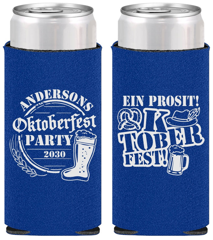 Personalized Oktoberfest Slim Can Coolers - Ein Prosit | 240005