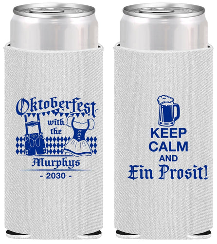 Personalized Oktoberfest Slim Can Coolers - Ein Prosit | 240019
