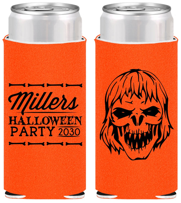Personalized Halloween Slim Can Coolers - Monster Zombie | 250024