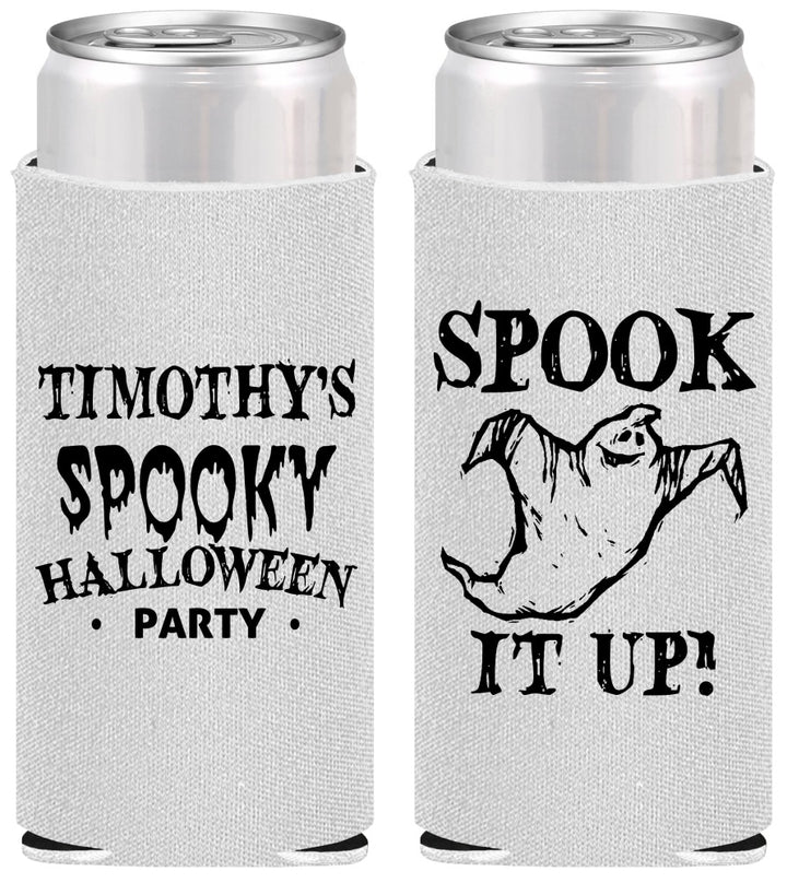 Personalized Halloween Slim Can Coolers - Ghost | 250045