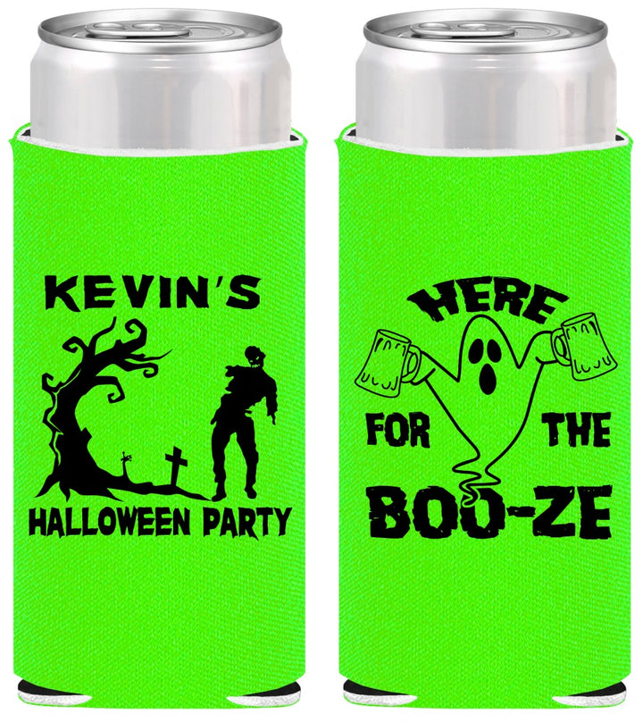 Personalized Halloween Slim Can Coolers - Ghost | 250046
