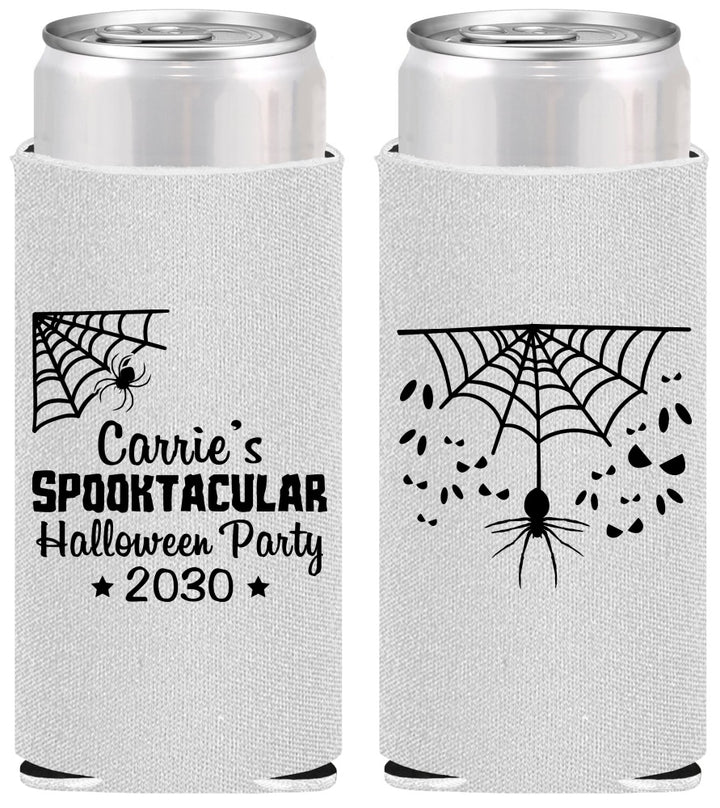 Personalized Halloween Slim Can Coolers - Spooktacular | 250049