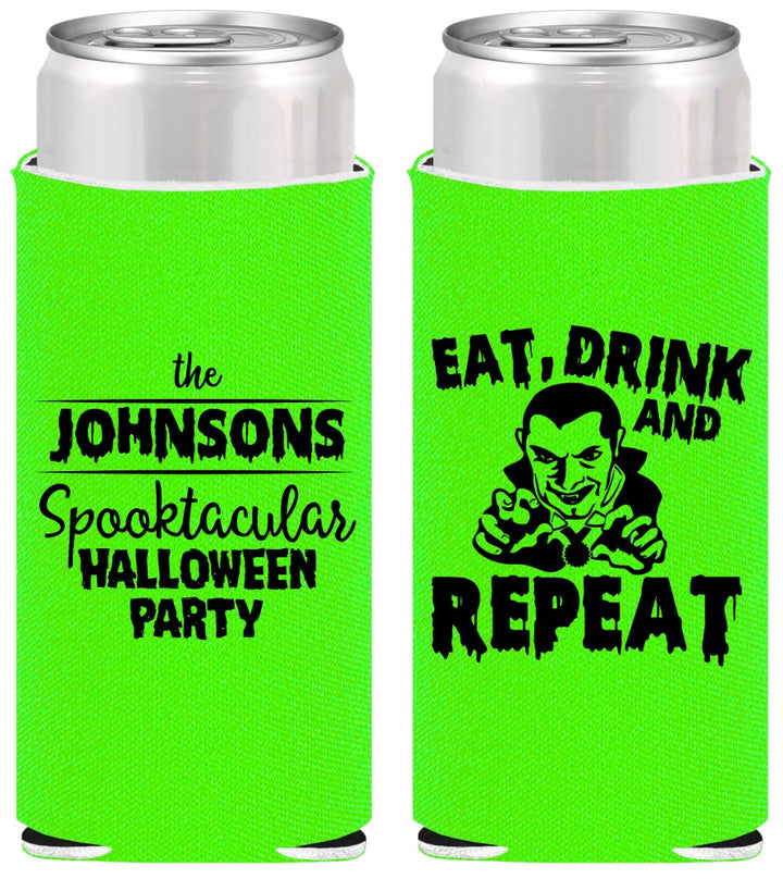 Personalized Halloween Slim Can Coolers - Dracula | 250062