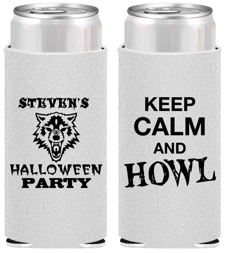 Personalized Halloween Slim Can Coolers - Howl | 250069