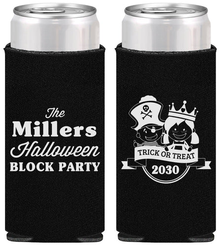 Personalized Halloween Slim Can Coolers - Trick Or Treat | 250079