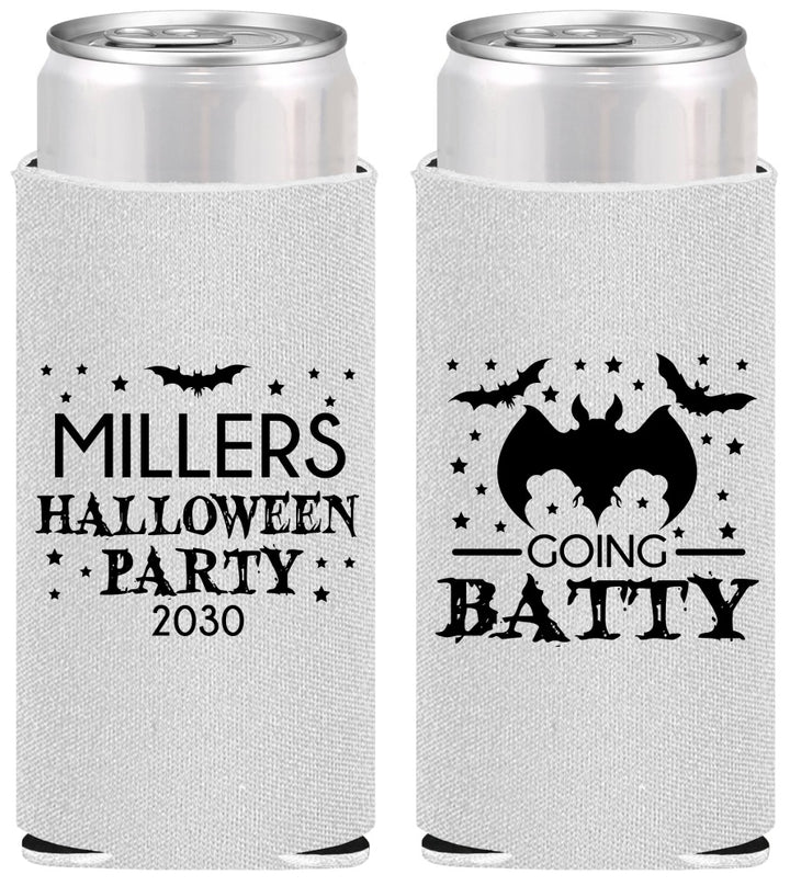 Personalized Halloween Slim Can Coolers - Bat | 250081