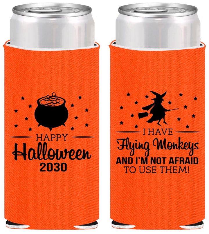 Personalized Halloween Slim Can Coolers - Witch | 250084