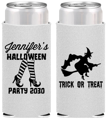 Personalized Halloween Slim Can Coolers - Trick Or Treat | 250089
