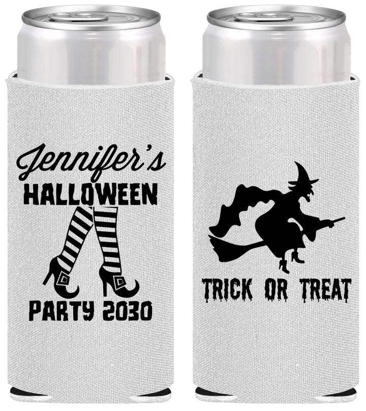 Personalized Halloween Slim Can Coolers - Trick Or Treat | 250089