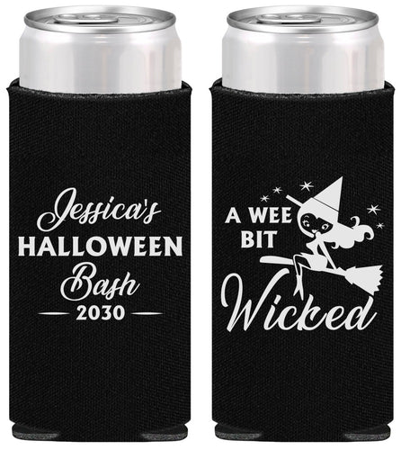 Personalized Halloween Slim Can Coolers - Witch | 250091
