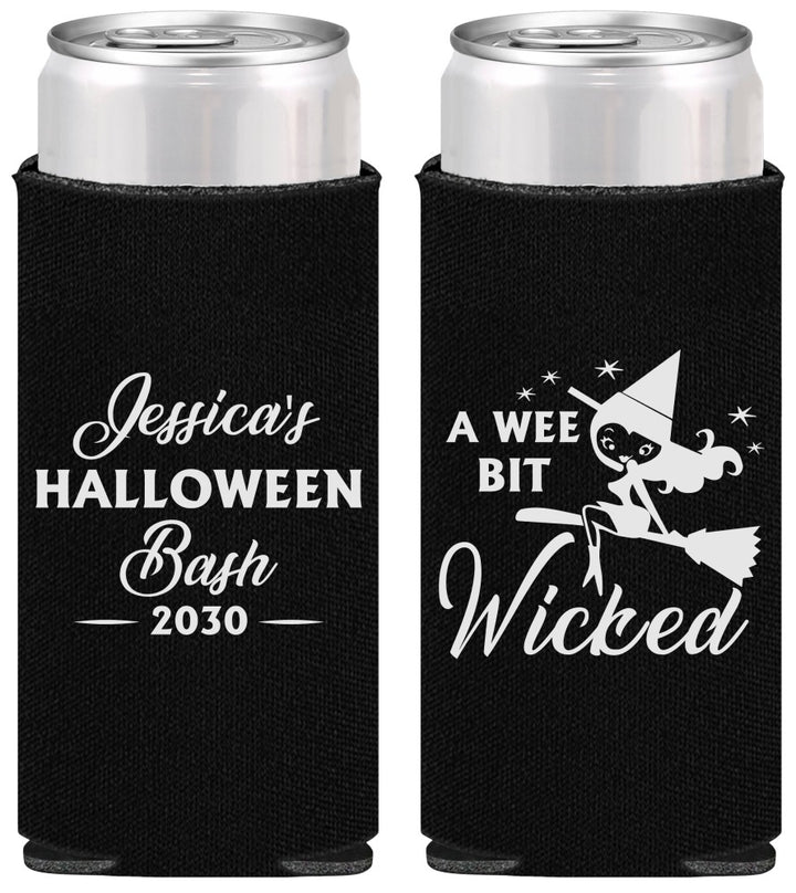 Personalized Halloween Slim Can Coolers - Witch | 250091